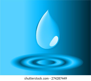 blue water drops background.