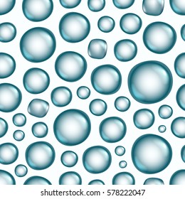 El agua azul cae sobre fondo vectorial transparente