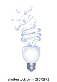 Blue water Energy saving bulb