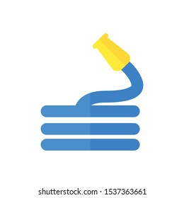 blue water filter icon in flat style isolated. Vector Symbol illustration.