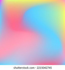 Blue Water Happy Multicolor Color Wallpaper. Rainbow Dynamic Neon Yellow Fluid Swirl Gradient Mesh. Liquid Wavy Curve Purple Design Pic. Pastel Pink Green Blurred Light Gradient Backdrop.