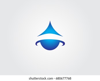 Blue Water Icon Logo
