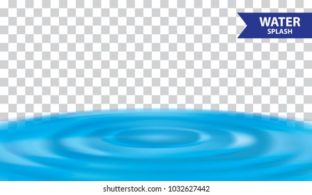 Blue water , juice splash vector illustration