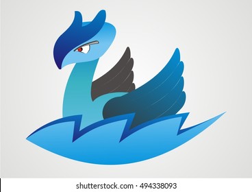blue water monster character