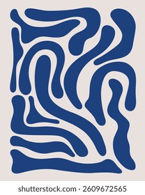 blue water movement vibration art