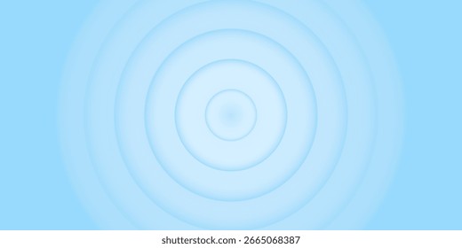 Fondo de Vector superficial ondulado de agua azul. Ilustración concéntrica vibrante de la superficie
