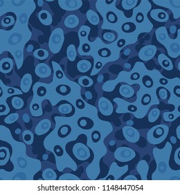 Blue Water Ripples, Vector Pattern Seamless Background, Bold Hand Drawn Liquid Illustration for Trendy Home Decor, Yacht Fashion Prints, Ocean Gift Wrap, Bold Wallpaper, Beach Apparel, Scrapbooking