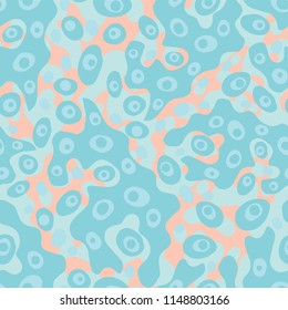 Blue Water Ripples, Vector Pattern Seamless Background, Pastel Hand Drawn Liquid Illustration for Trendy Home Decor, Kids Fashion Prints, Ocean Gift Wrap, Wallpaper, Girl Beach Apparel, Scrapbooking