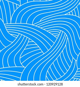Blue water seamless pattern.