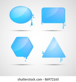 Blue Water Speech Bubbles