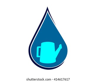 blue water splash droplets image vector icon