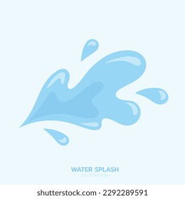 salpicadura de agua azul, elemento e ilustración
