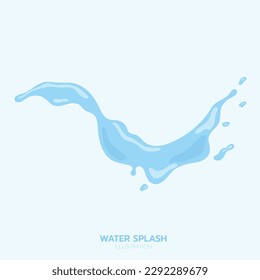 salpicadura de agua azul, elemento e ilustración
