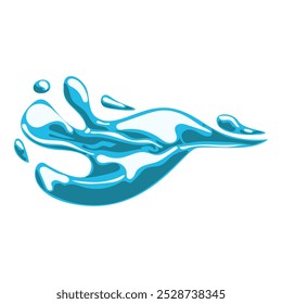 the blue water splash elements