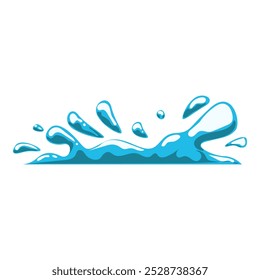 the blue water splash elements