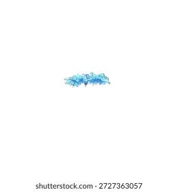 blaue Wasserspritzer-Illustration ohne Hintergrund