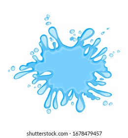 blue water splash isolated on Transparant background