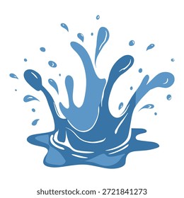 Blaues Wasser Splash Vektorgrafik