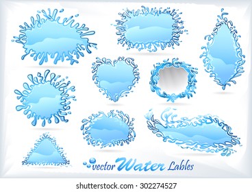 Blue Water Splatter Pattern