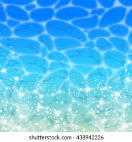 blue water surface background