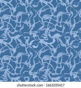 fluido de superficie de agua azul patrón vectorial transparente