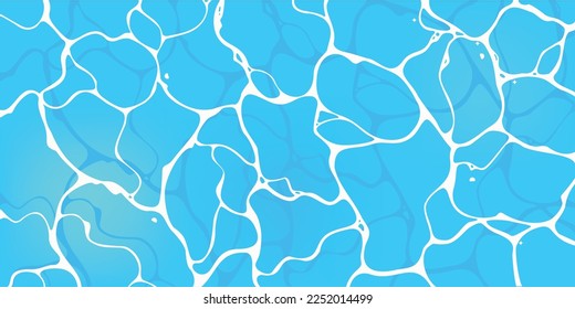 blue water surface illustration in the sea