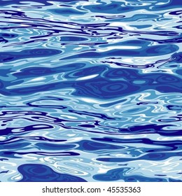 Blue Water Surface (seamless Pattern)