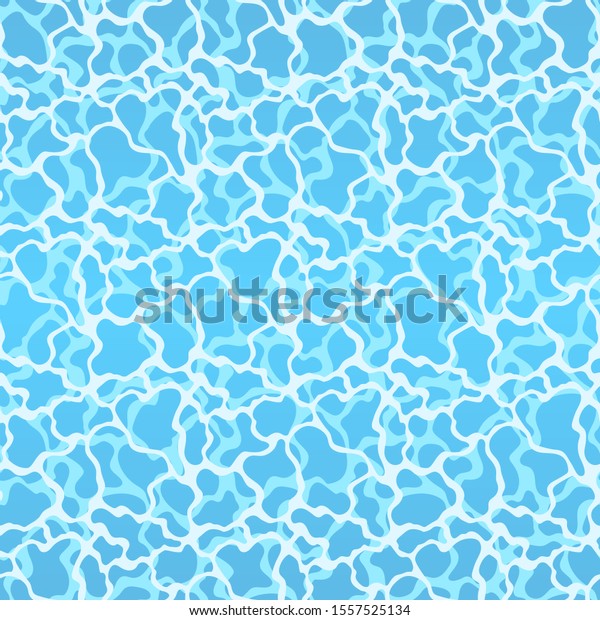 Blue Water Surface Seamless Pattern Background Stock Vector (Royalty ...