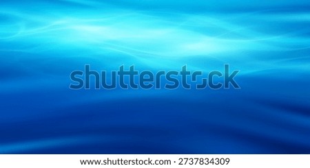 Blue water surface texture with realistic light effects and gentle waves, ideal ocean background for aquatic themes, swimming pools, and refreshing summer illustrations.