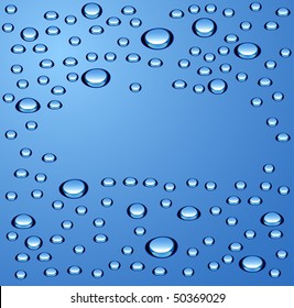 Blue water surface. Vector illustration.