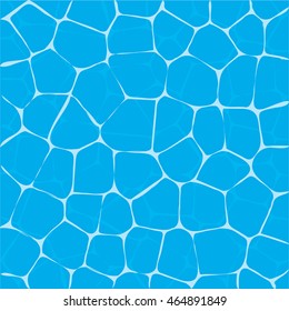 Blue  water in swimming pool with sunny reflections,vector illustration