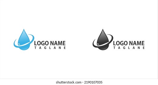 blue water vector logo for renewable energy