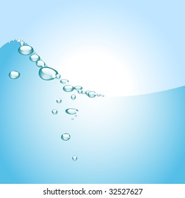 ola de agua azul