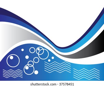 Blue Water Wave