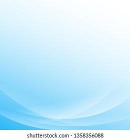 Blue water wave abstract background flat design vector illustration.
