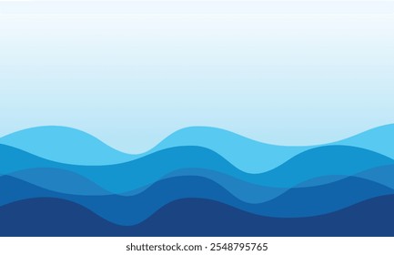 Fondo abstracto de la onda de agua azul