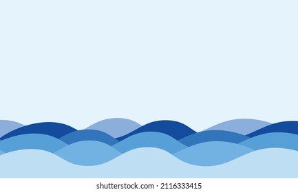 Blue water wave background Free Vector