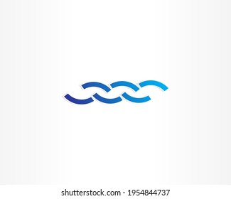 icono de diseño de logotipo de concepto de agua azul o onda