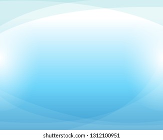 Blue water wave curve abstract background in flat vector illustration.