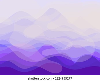 Ilustración vectorial de fondo de la línea de olas de agua azul en alta mar.