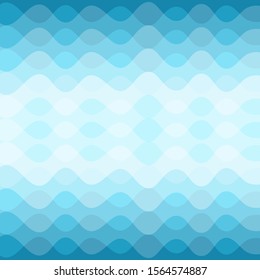 Blue water.Sea wave line pattern background.Abstract design.Flat style.Bright cool color.Vector.Illustration.