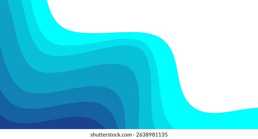 Blue water wave line pattern background. Vector illustration. Japanese style concept.