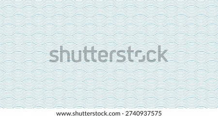 Blue water wave line pattern background. Vector illustration. Japanese style concept.