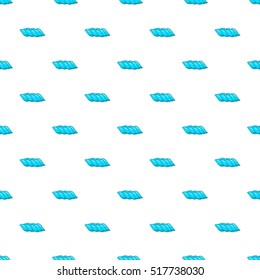 Blue water wave pattern. Cartoon illustration of blue water wave vector pattern for web