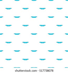 Blue water wave pattern. Cartoon illustration of blue water wave vector pattern for web