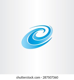 blue water wave vector design element