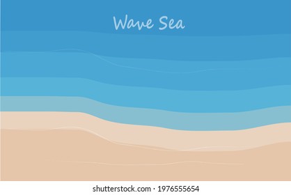 Blue water waves creative with nature