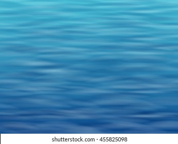 Blue water with waves. Sea or ocean surface. Vector background. 