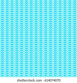 Blue water waves seamless vector background texture