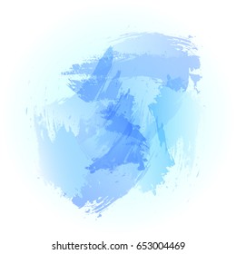 Blue watercolor abstract background.